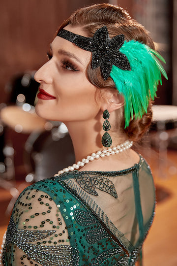 Grüne 1920er Jahre Party Zubehör Sets